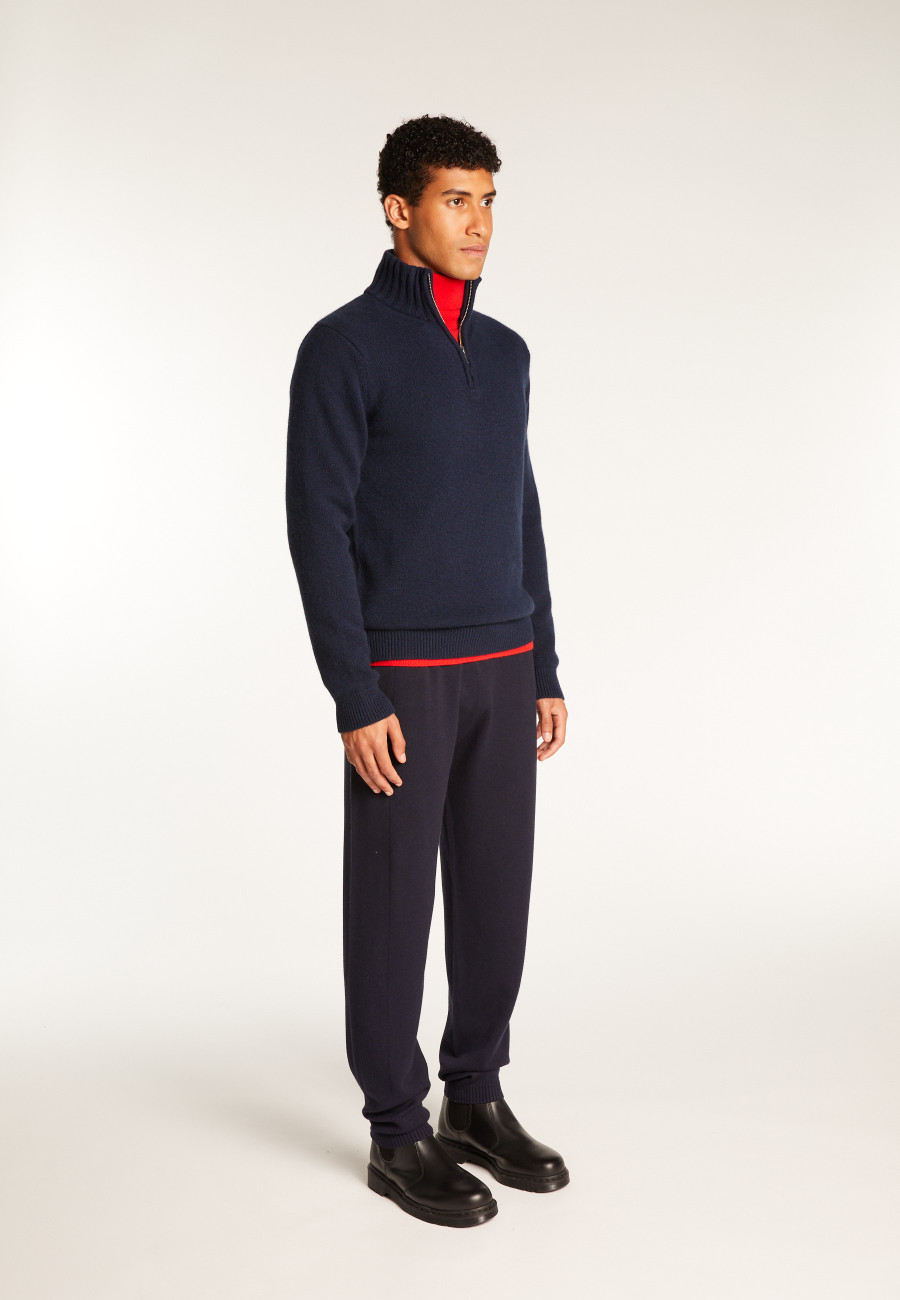 6-ply cashmere trucker sweater - Emiliano duo