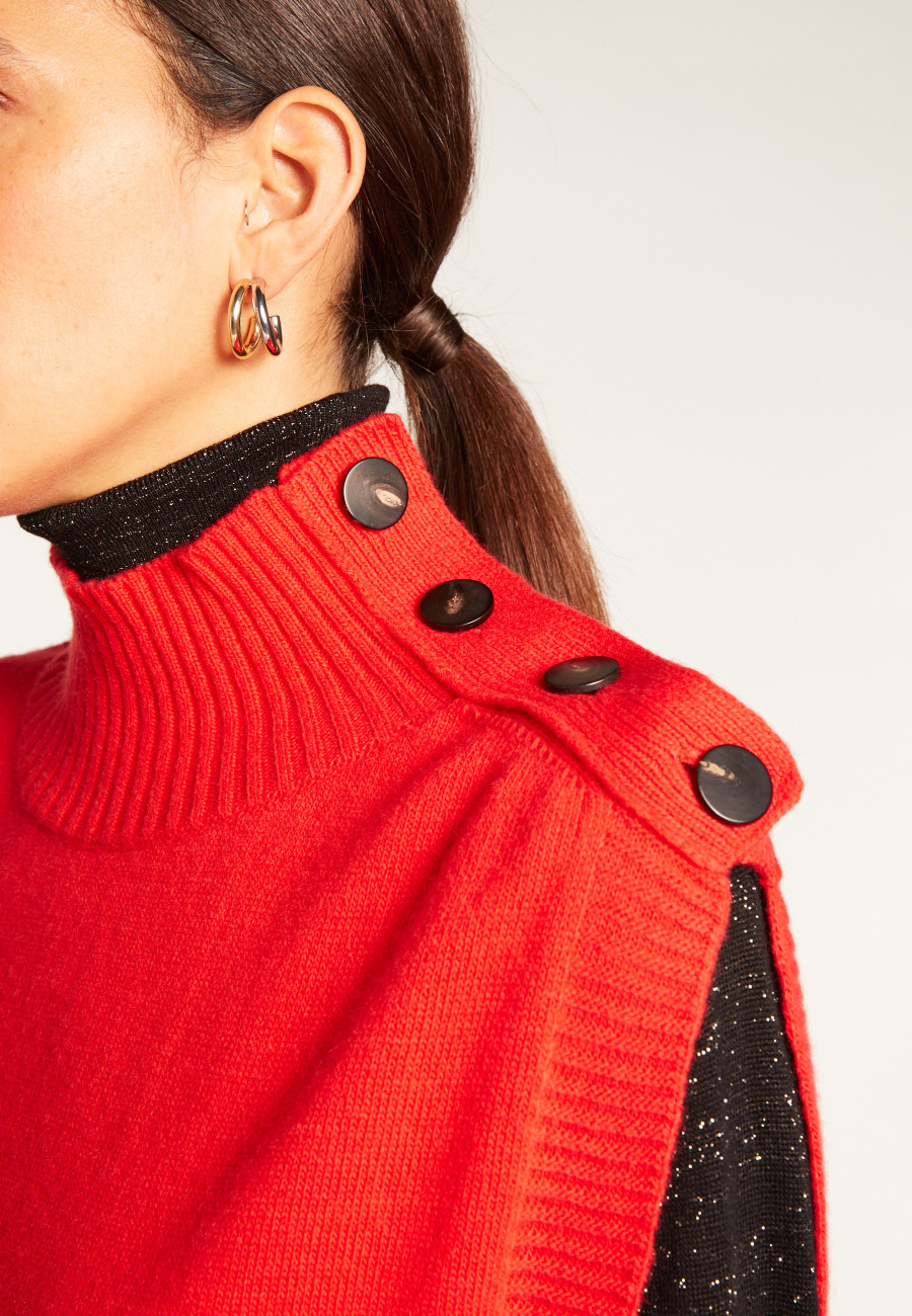 Suéter de lã sem mangas - Vero