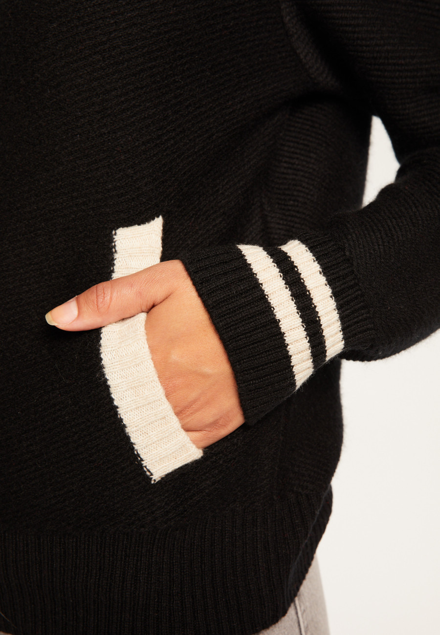 Jaqueta de lã e cashmere com zíper - Rabia