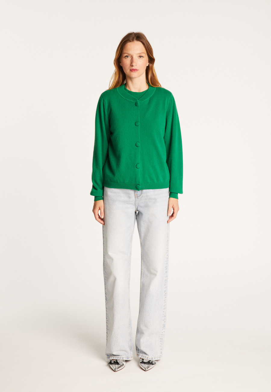 Cardigan de caxemira com botões - Aura