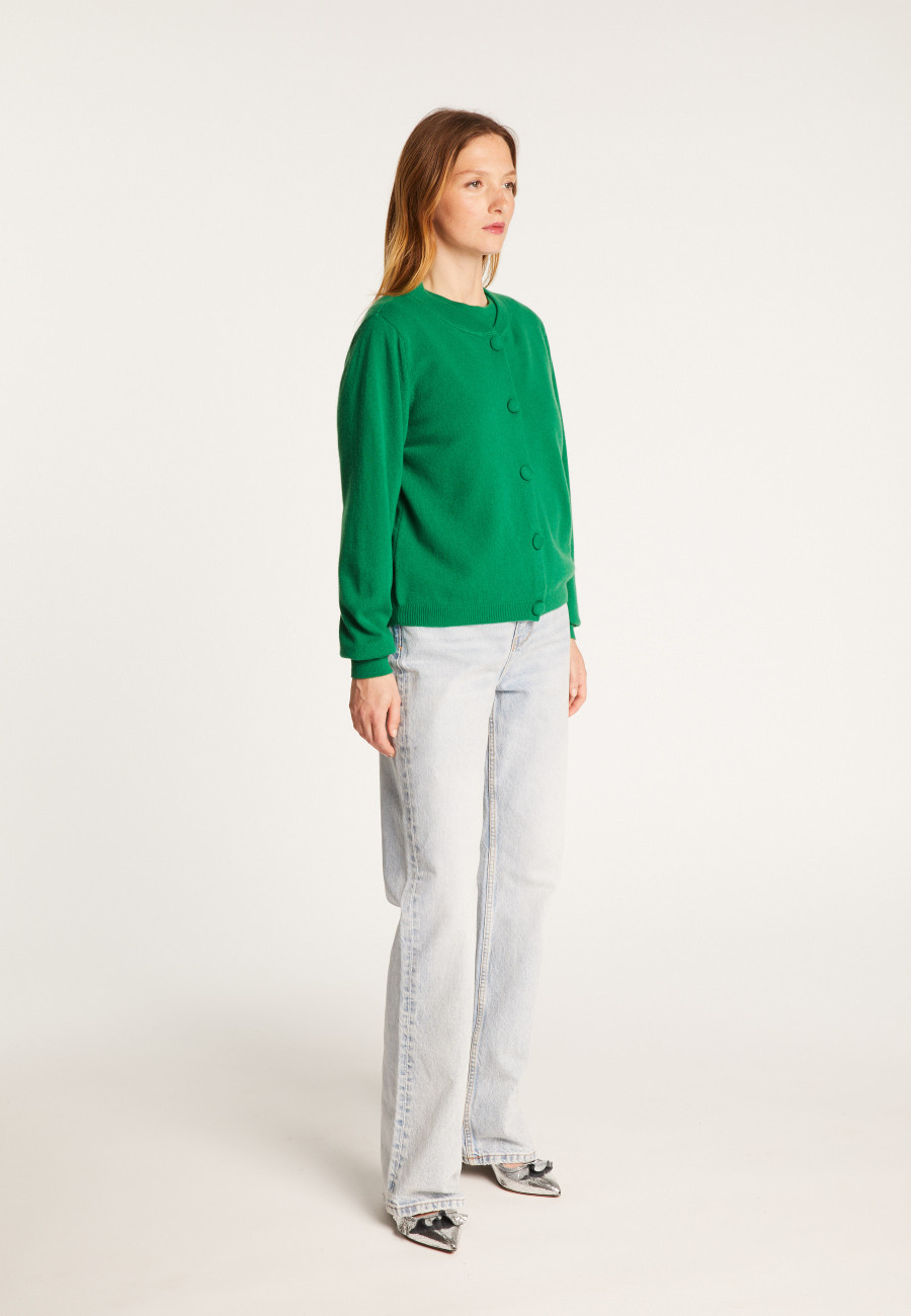 Cardigan de caxemira com botões - Aura