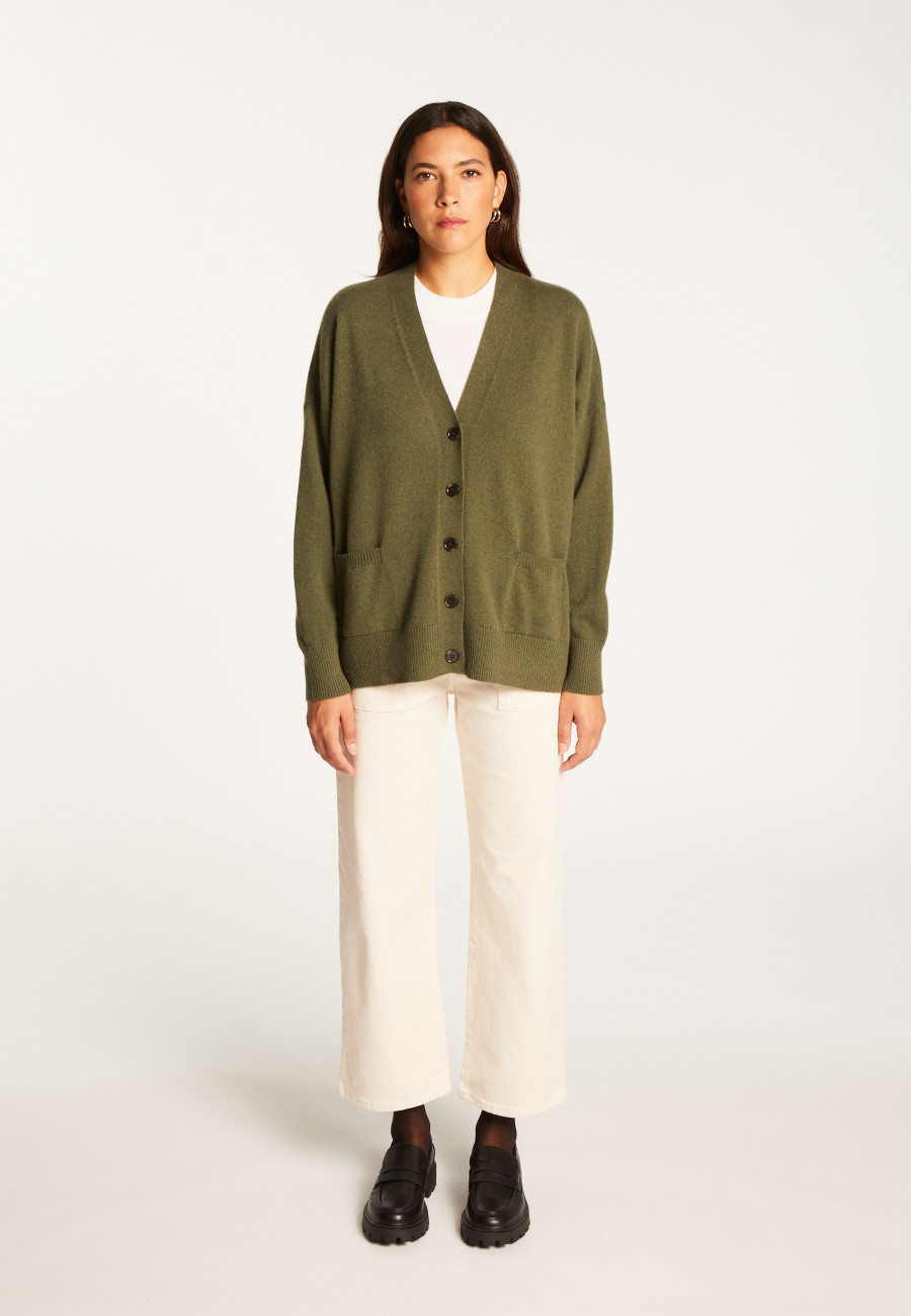 Cardigan de cashmere com botões - Ariel
