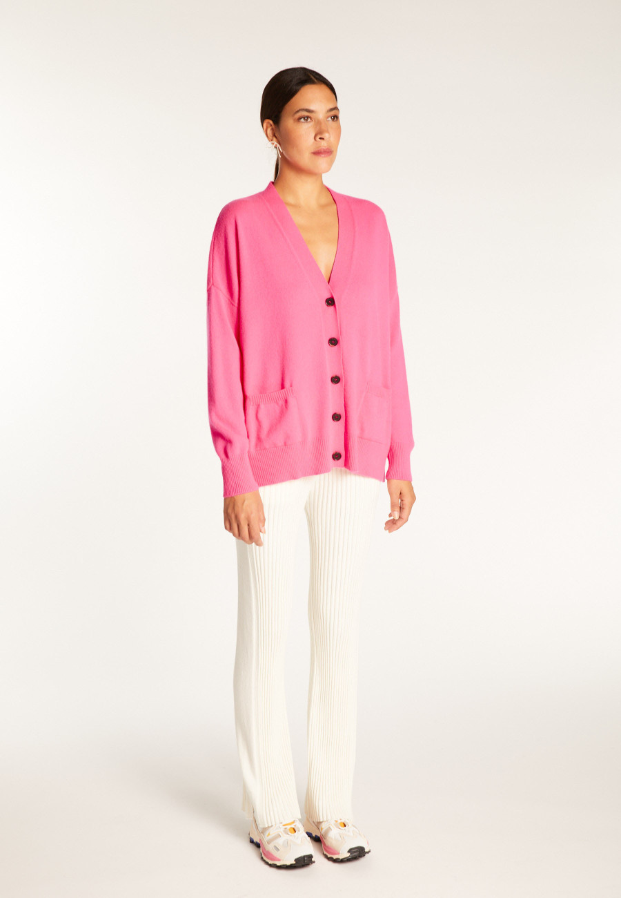 Cardigan de cashmere com botões - Ariel