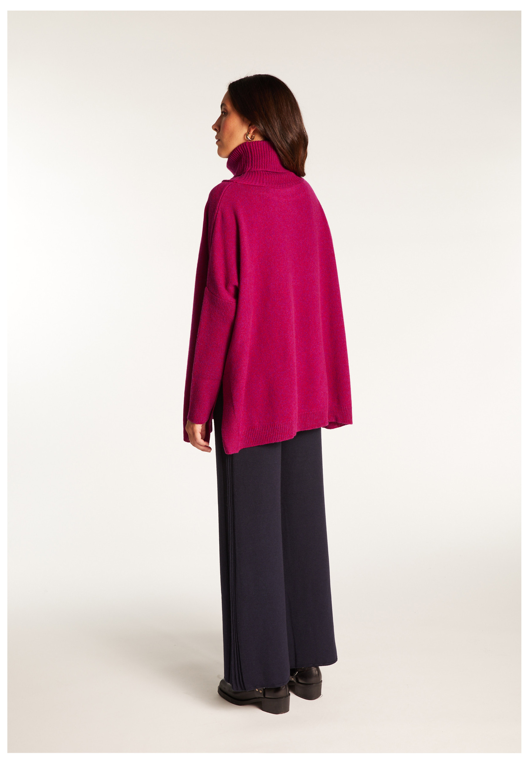 Pull col roulé laine et cachemire - Clara