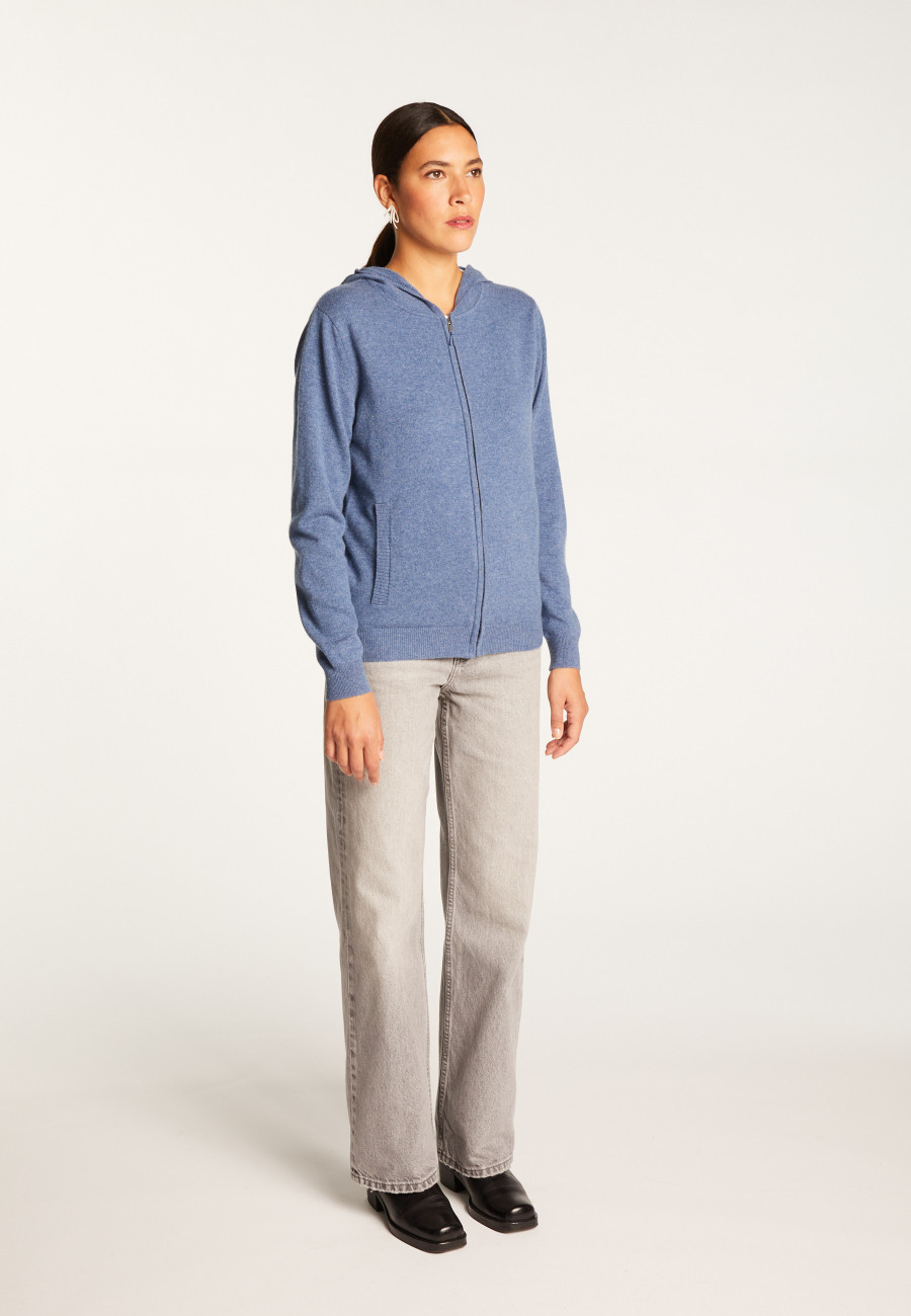 Cardigan com capuz de cashmere - Orus