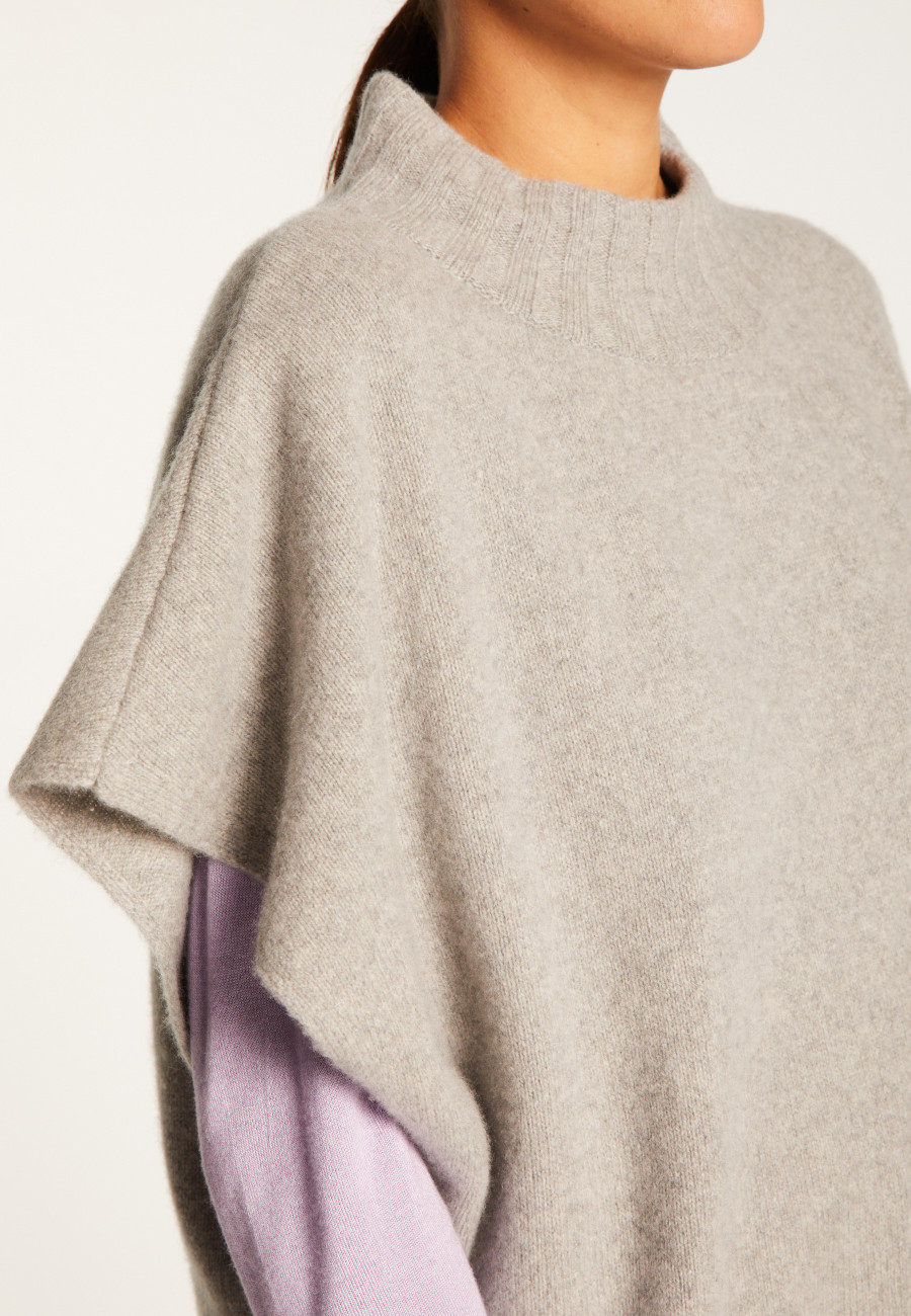 Suéter de cashmere de manga curta e corte solto - Virginia