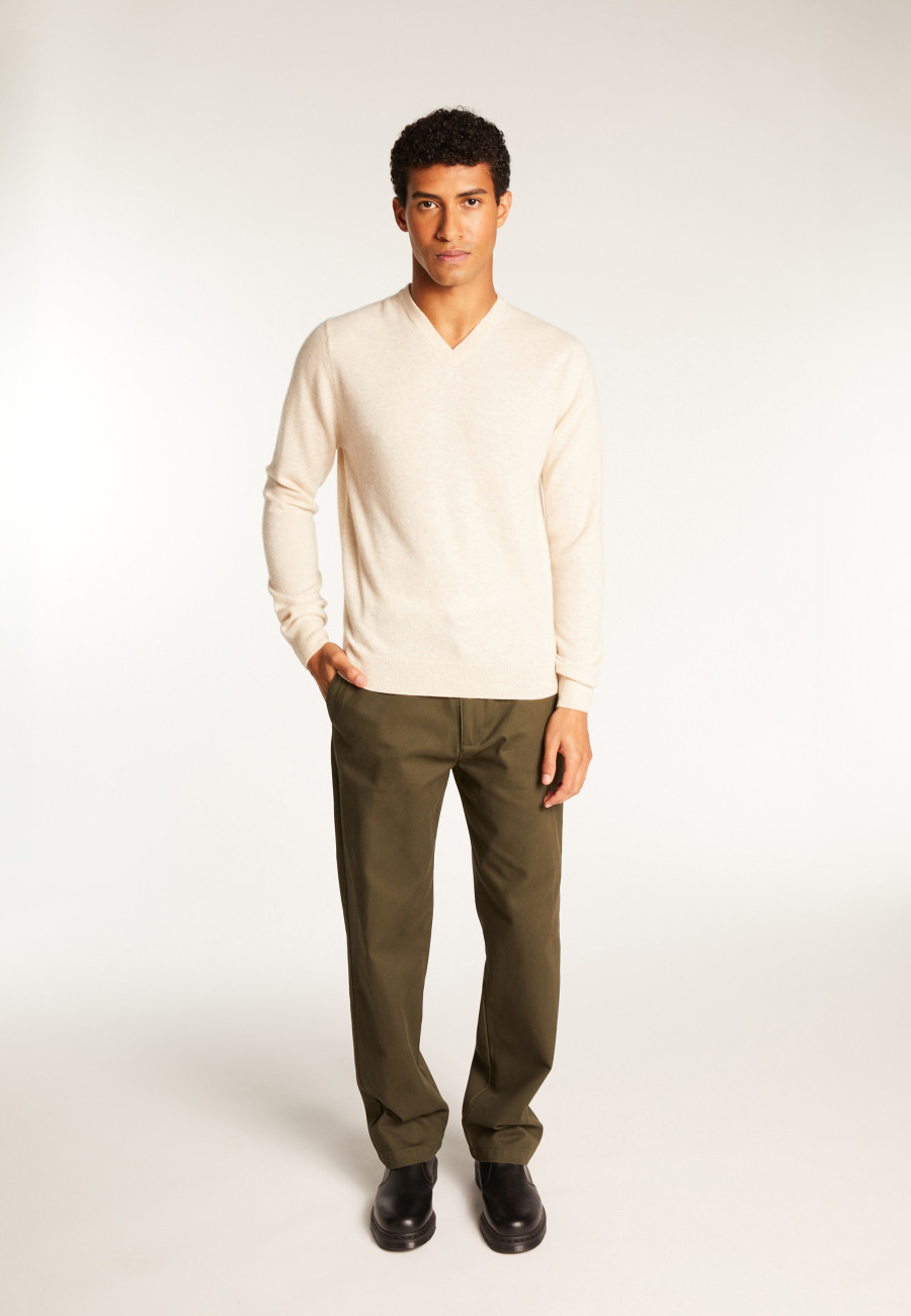 Cashmere V-Neck Sweater - Evann