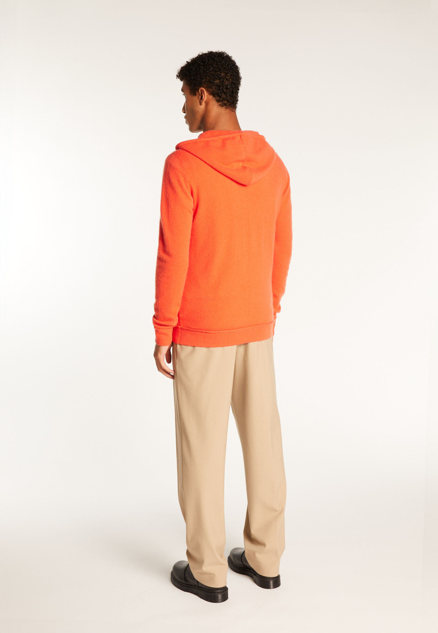 Jaqueta de cashmere com capuz e zíper - Emilien