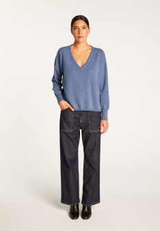 Pull court en cachemire - Alex