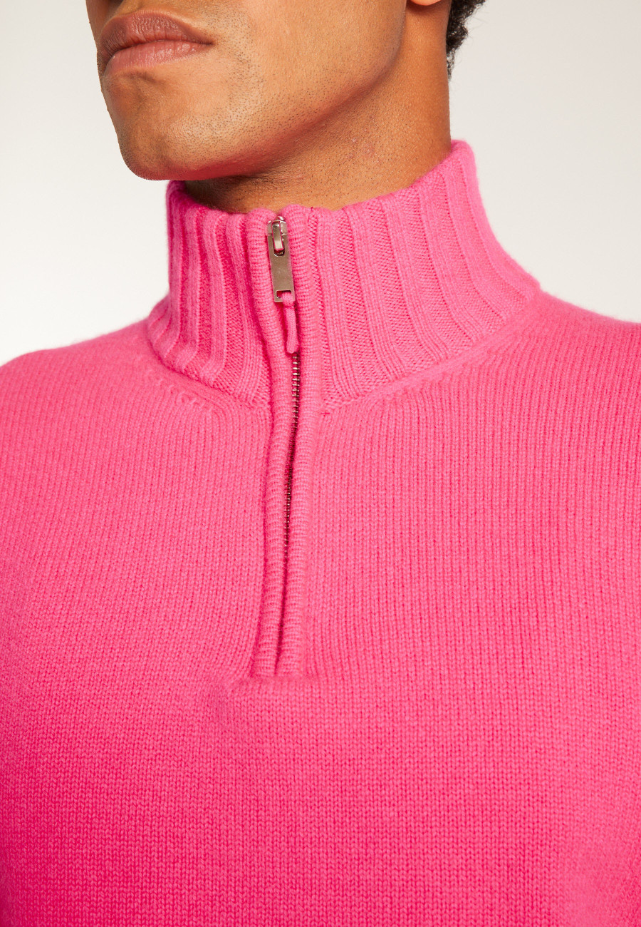 6-ply cashmere trucker sweater - Emiliano duo