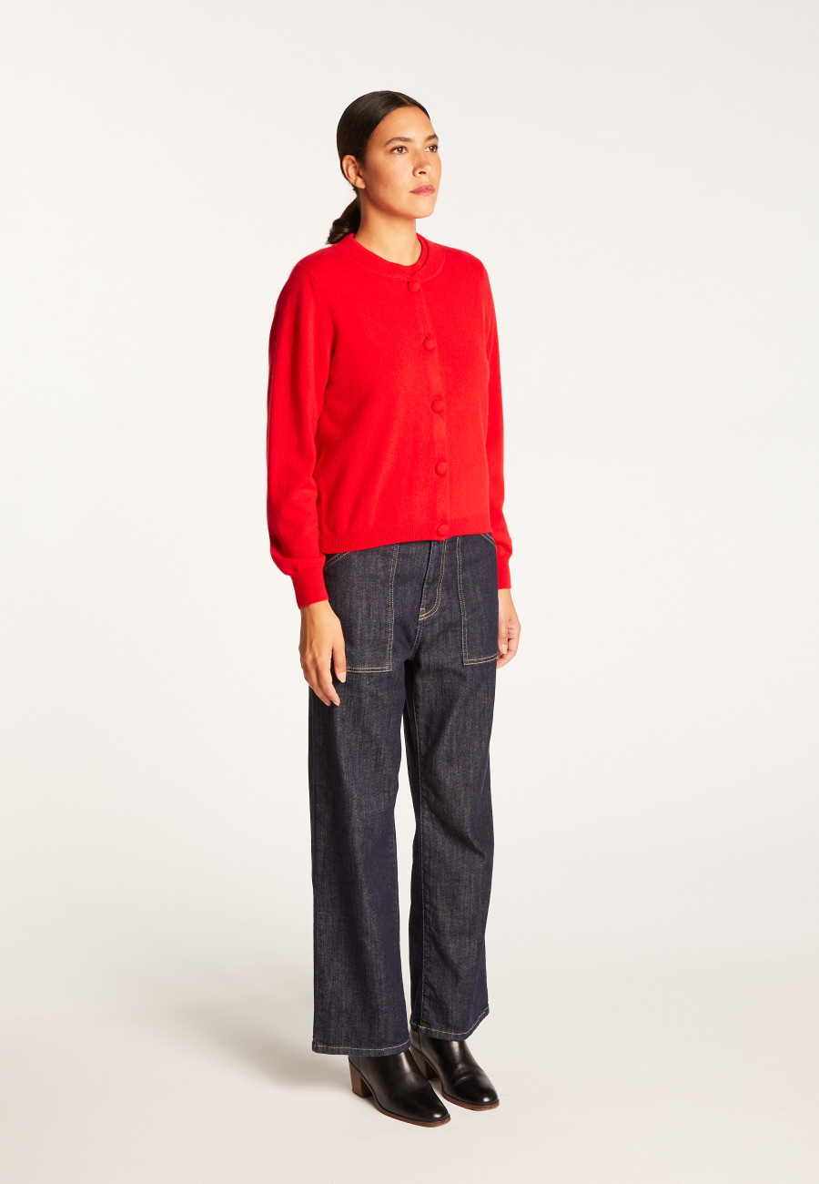 Cardigan de caxemira com botões - Aura