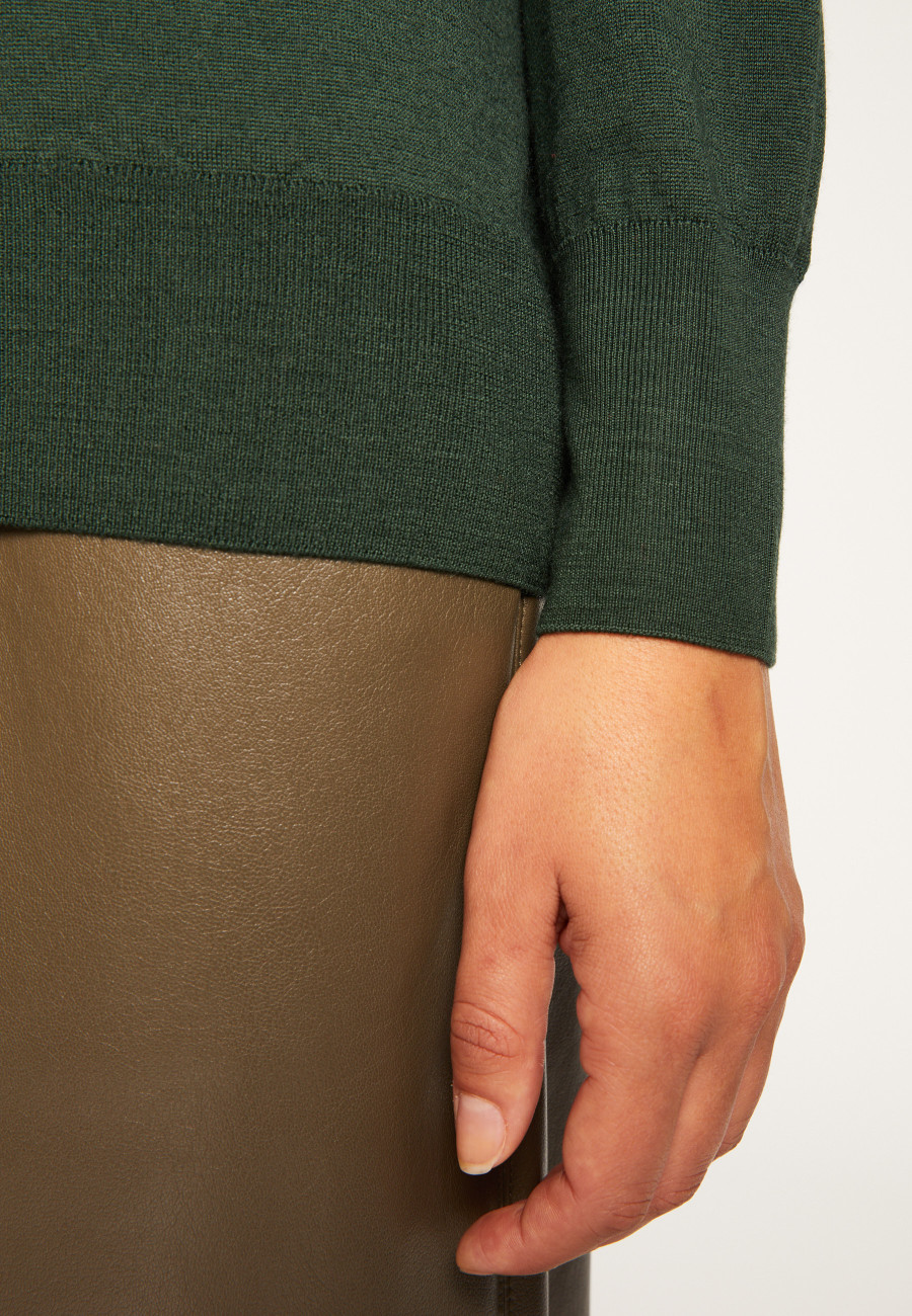 Suéter de gola alta em lã merino - Alisa