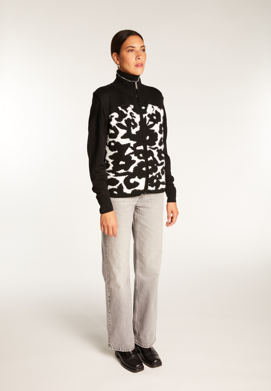 Jaqueta de lã sem mangas com zíper - Ruth