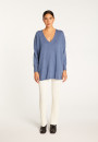 Oversized V-neck sweater in cashmere - Apolline