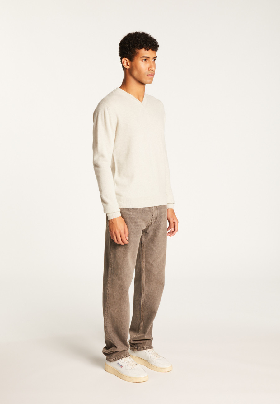 Cashmere V-Neck Sweater - Evann