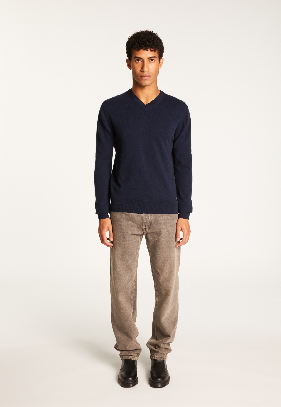Cashmere V-Neck Sweater - Evann