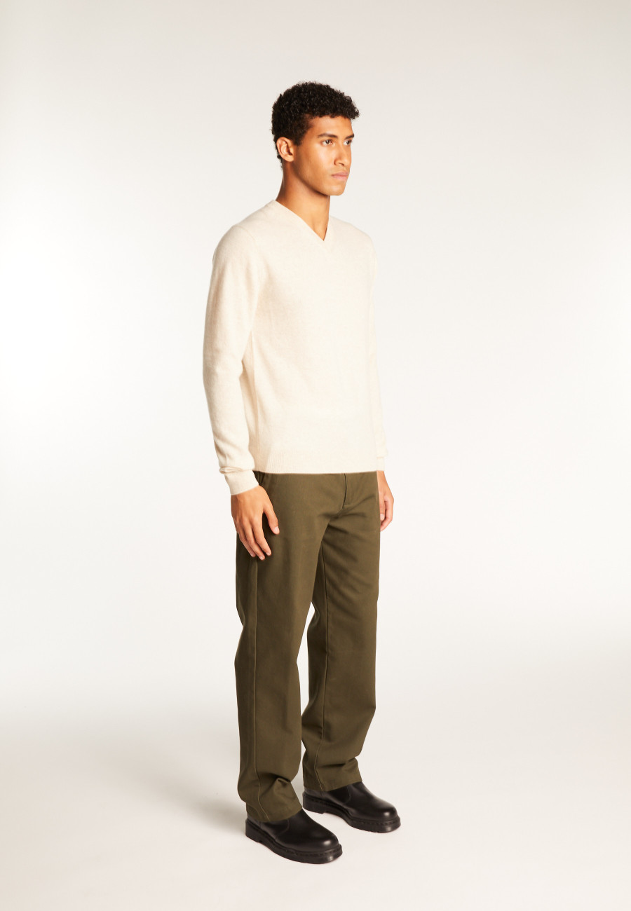 Cashmere V-Neck Sweater - Evann