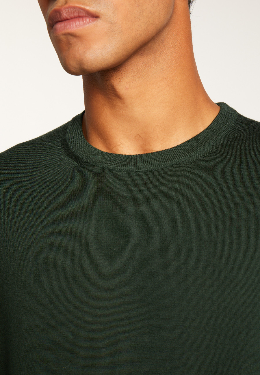 Suéter de lã merino com gola redonda - Eddie