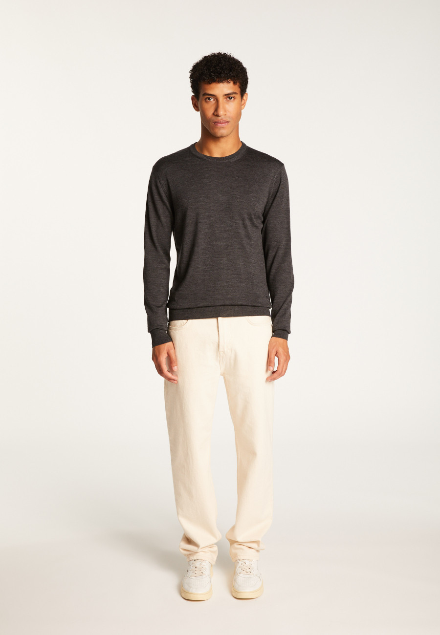 Merino Wool Crewneck Sweater - Eddie