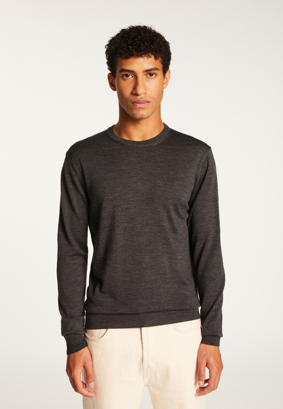 Merino Wool Crewneck Sweater - Eddie
