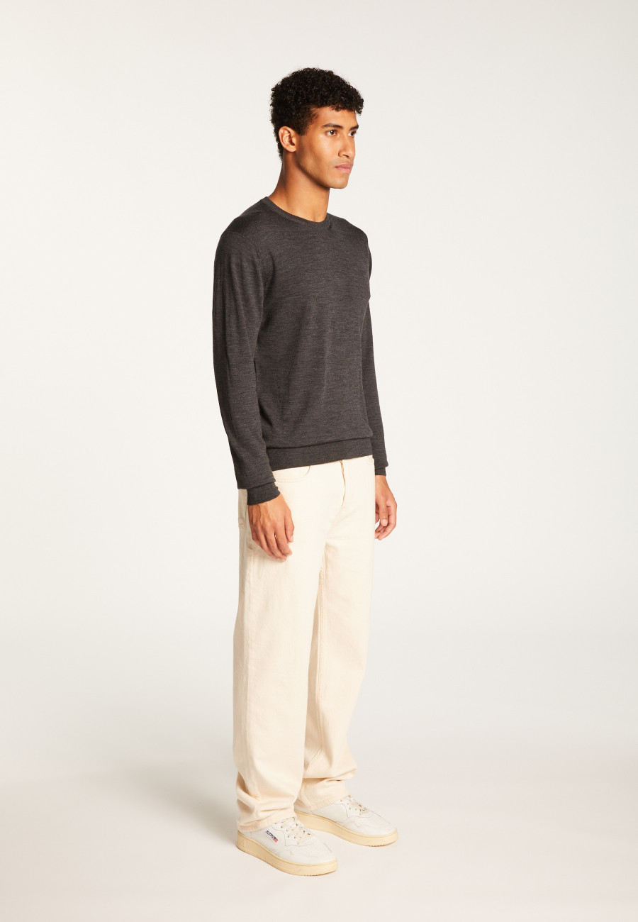 Merino Wool Crewneck Sweater - Eddie