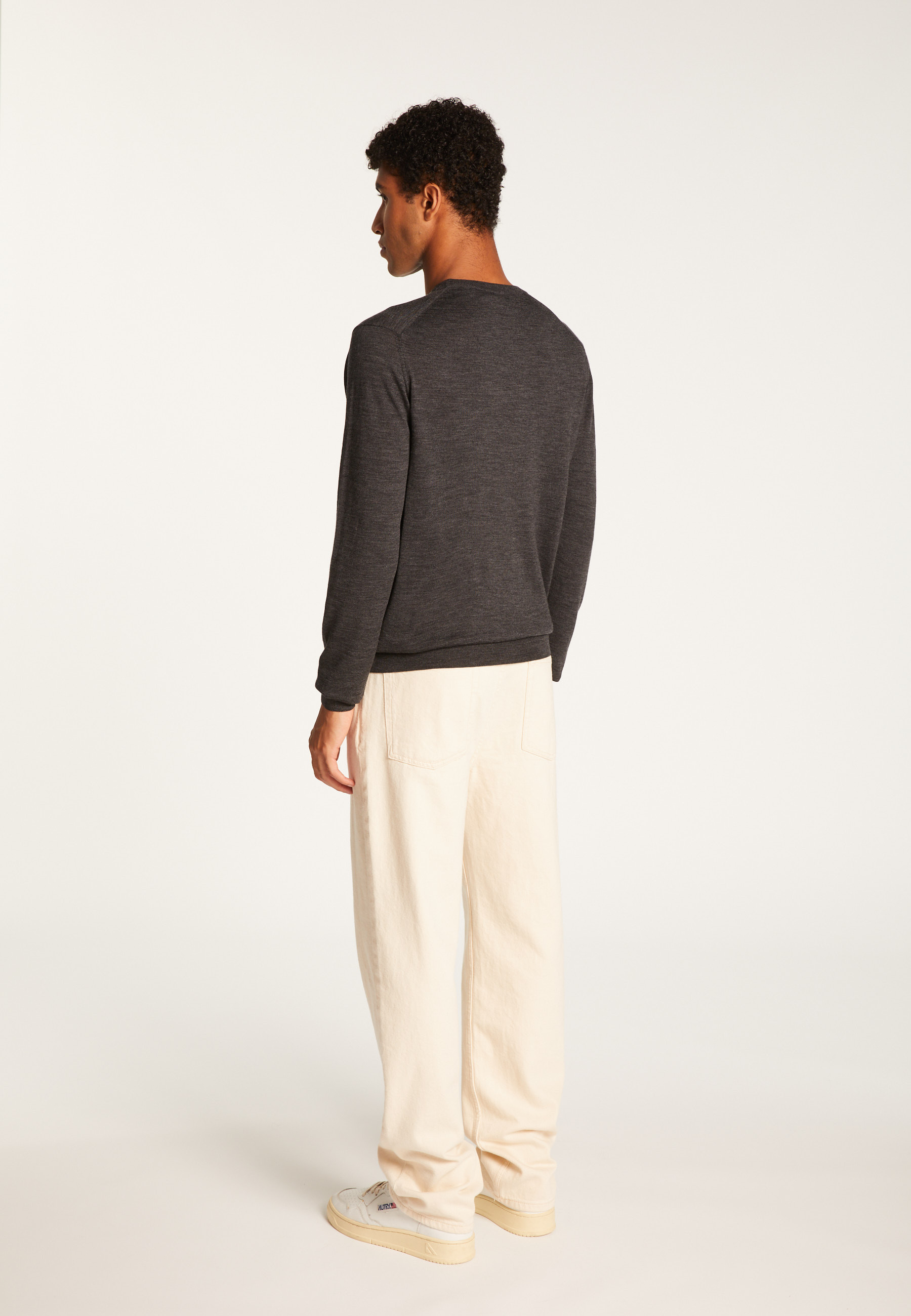 Pull col rond en laine mérinos - Eddie