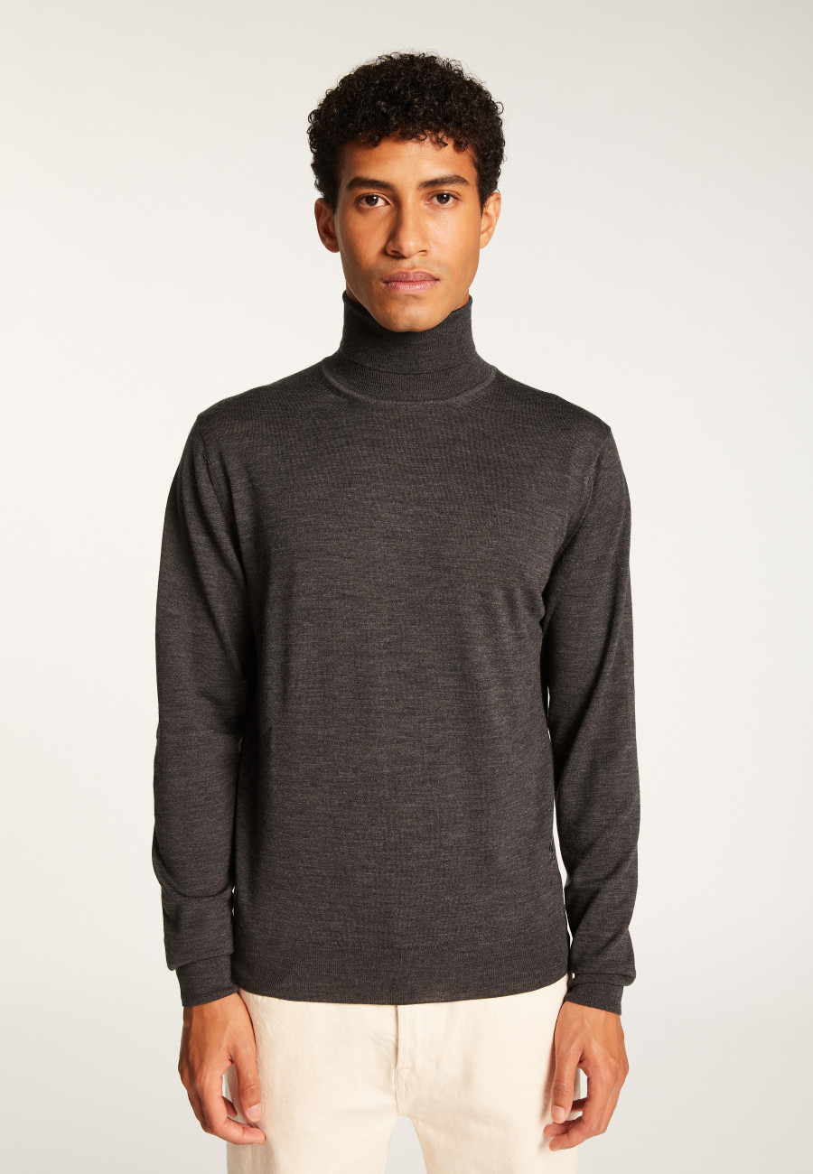 Merino Wool Turtleneck Sweater - Enzo