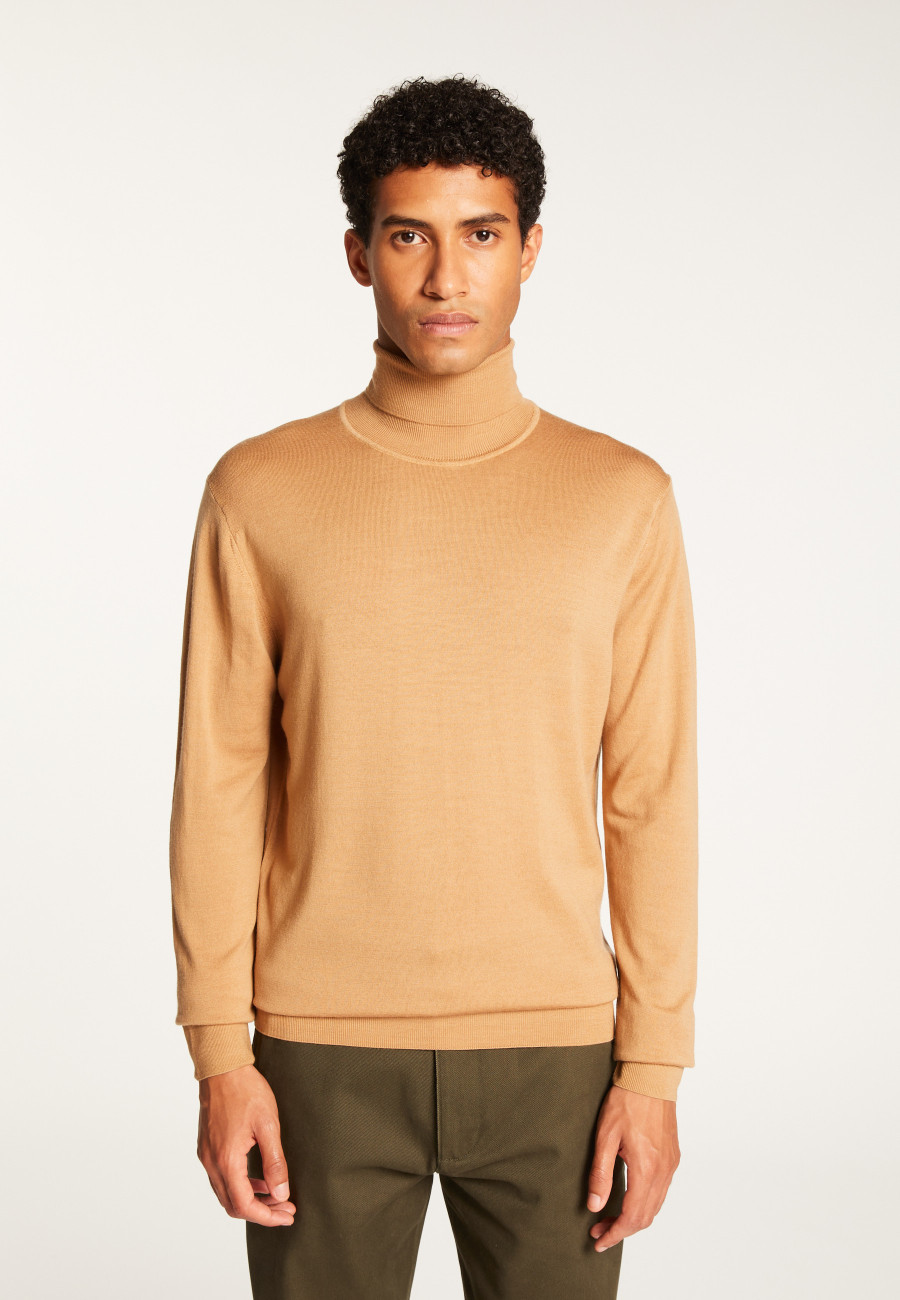Suéter de gola alta em lã merino - Enzo