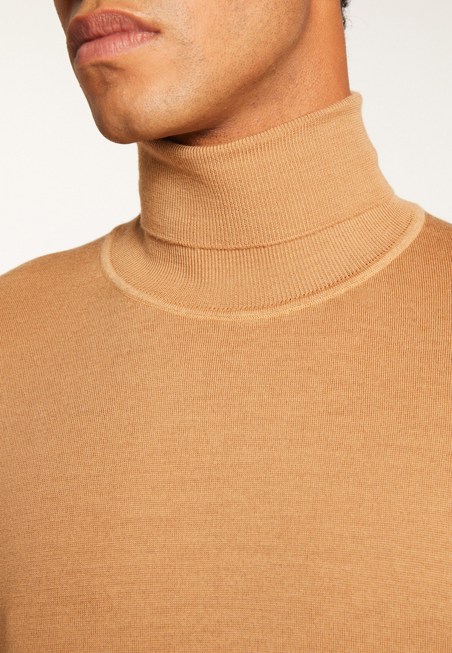 Merino Wool Turtleneck Sweater - Enzo