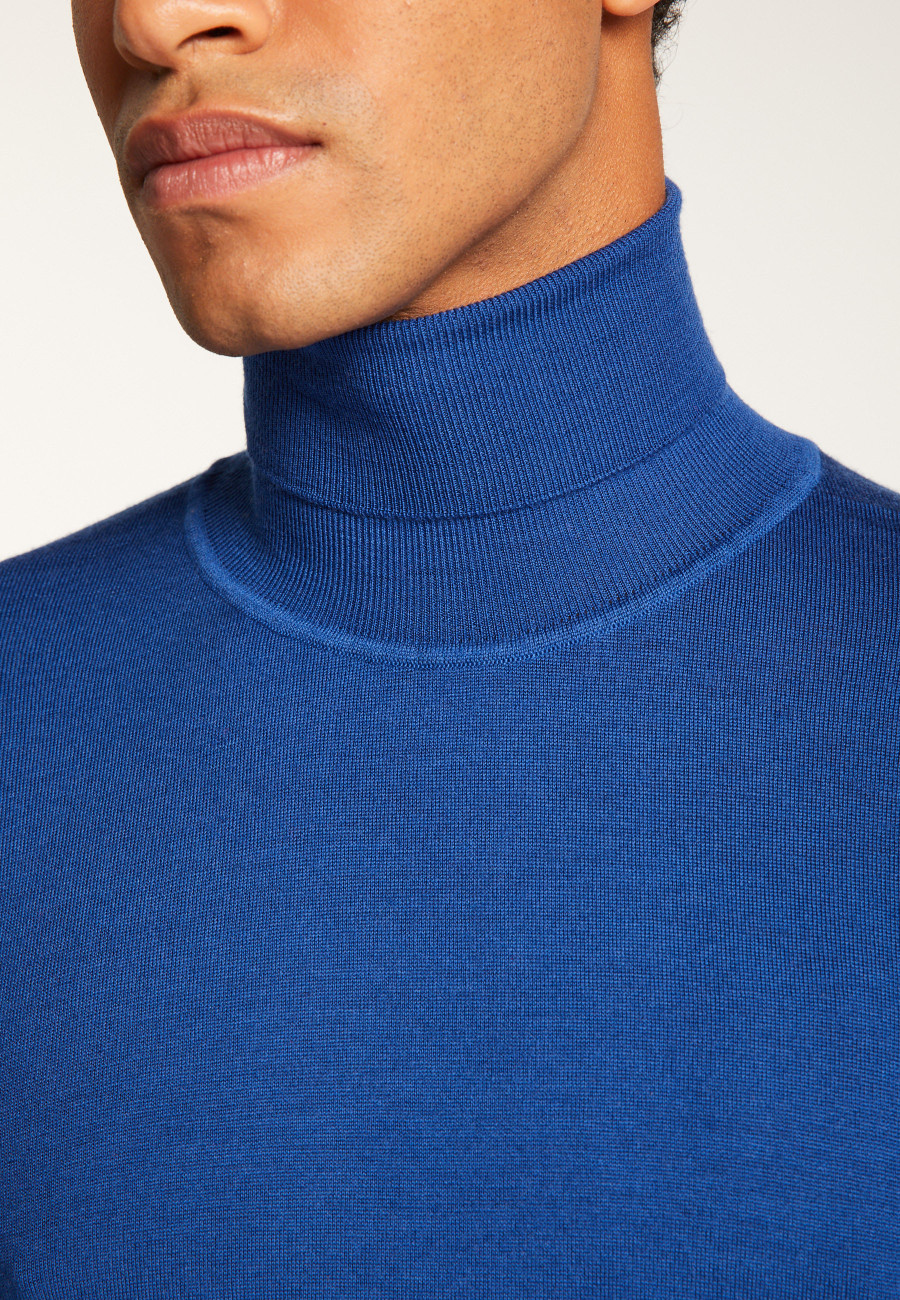 Merino Wool Turtleneck Sweater - Enzo