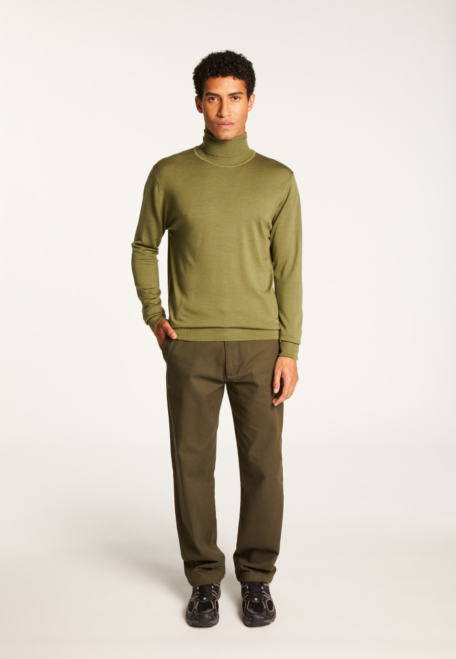 Suéter de gola alta em lã merino - Enzo