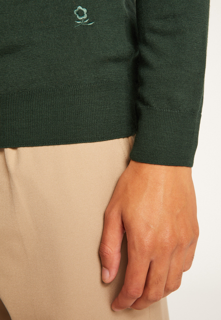 Suéter de gola alta em lã merino - Enzo