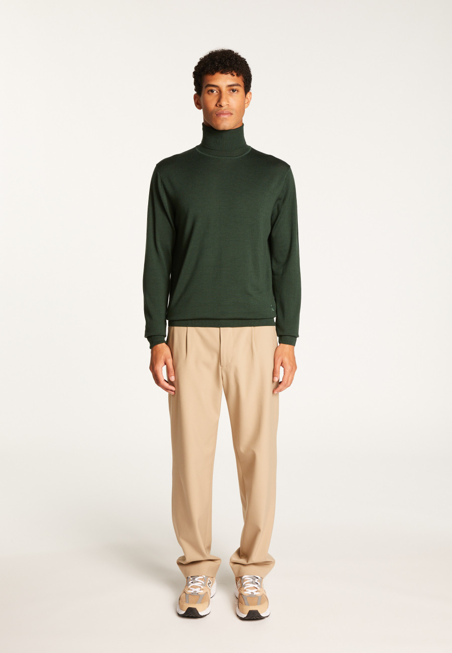 Merino Wool Turtleneck Sweater - Enzo