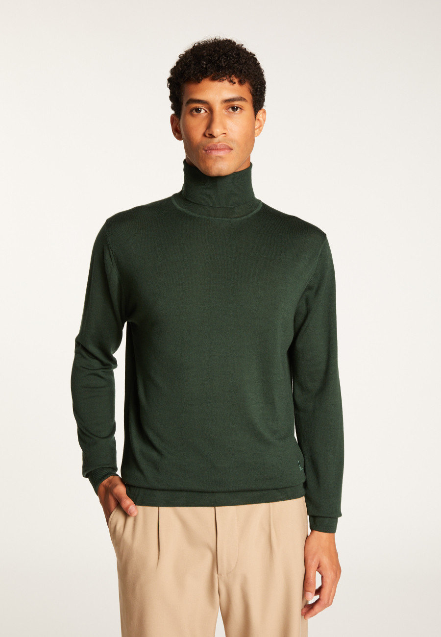 Suéter de gola alta em lã merino - Enzo