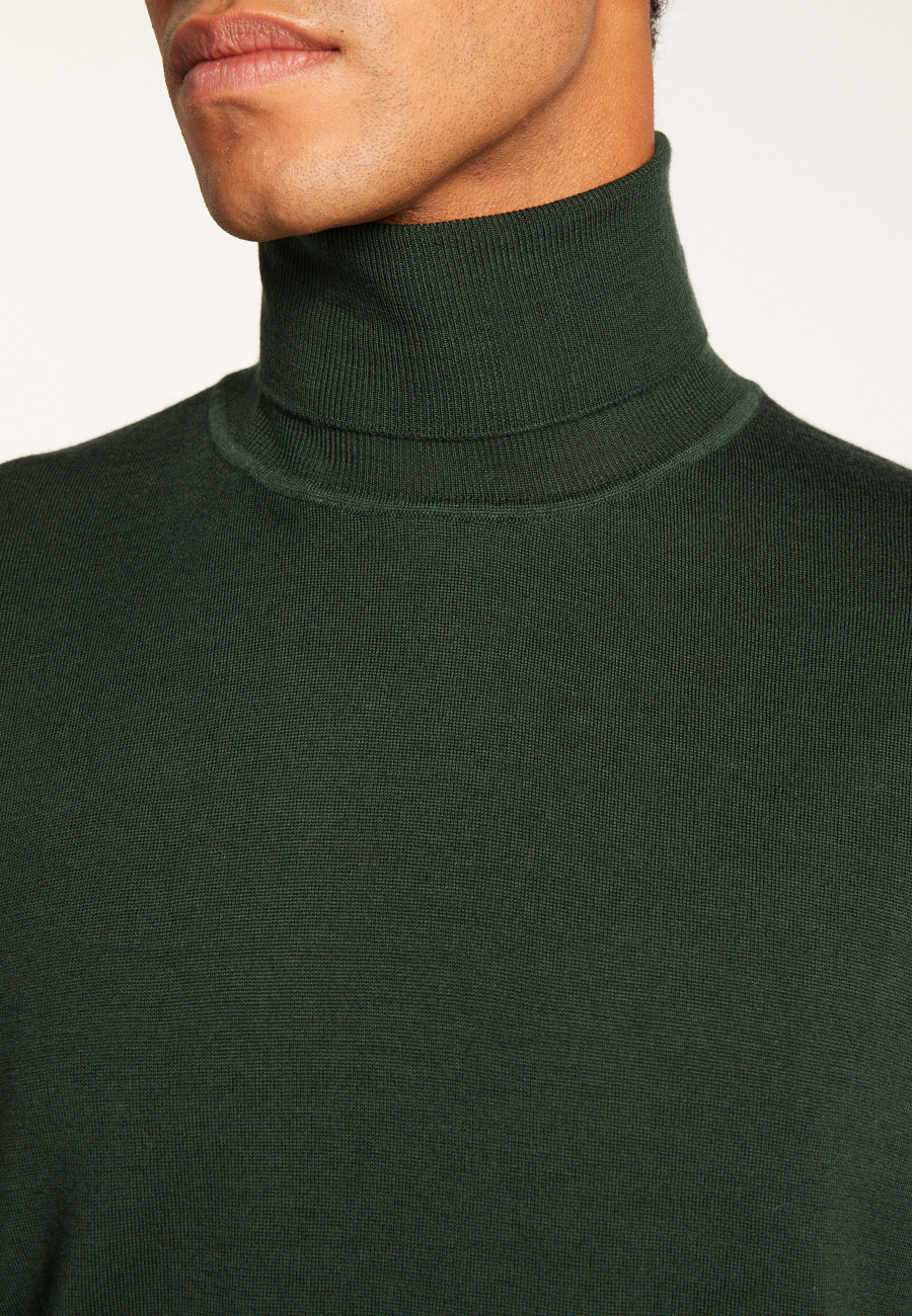 Suéter de gola alta em lã merino - Enzo