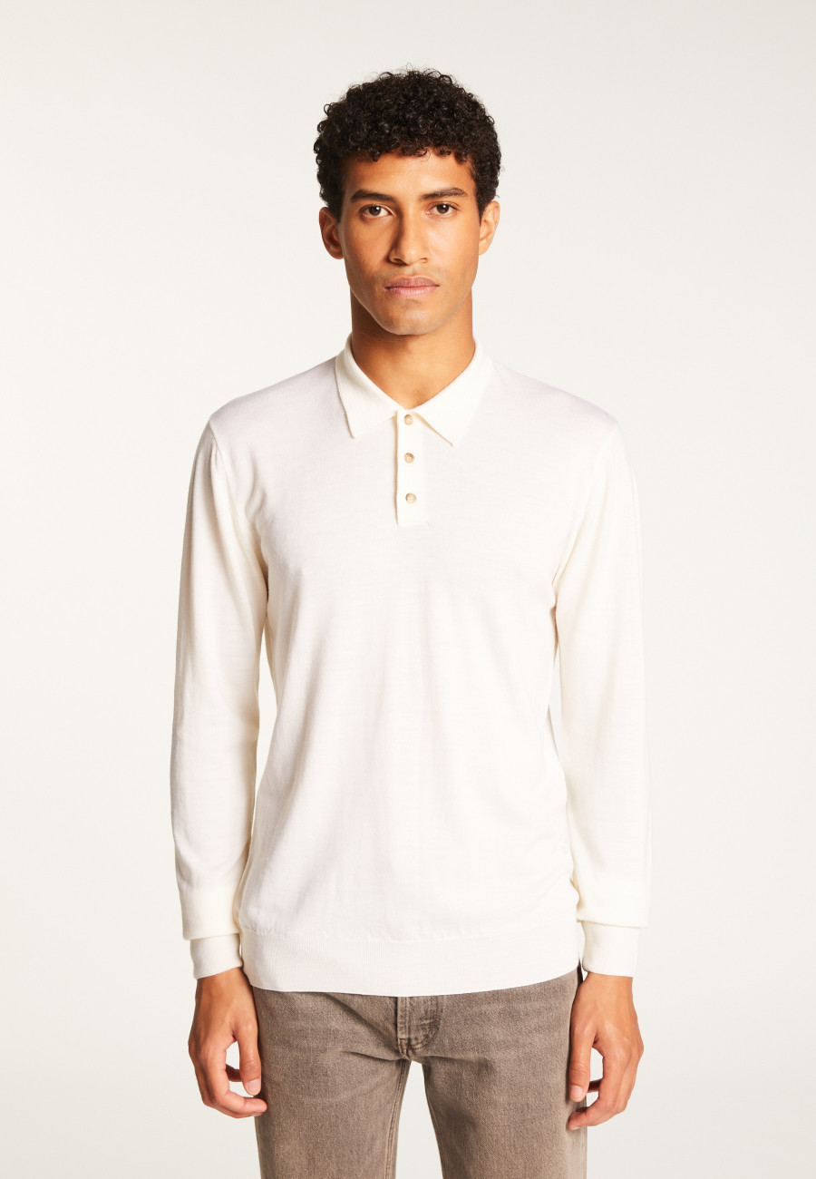 Merino Wool Polo Neck Sweater - Eni