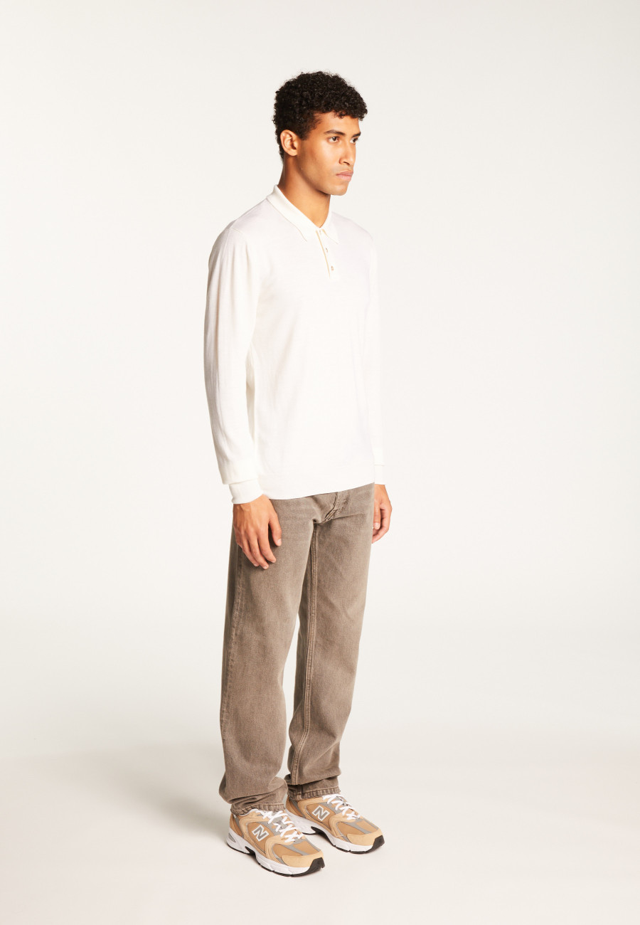 Merino Wool Polo Neck Sweater - Eni