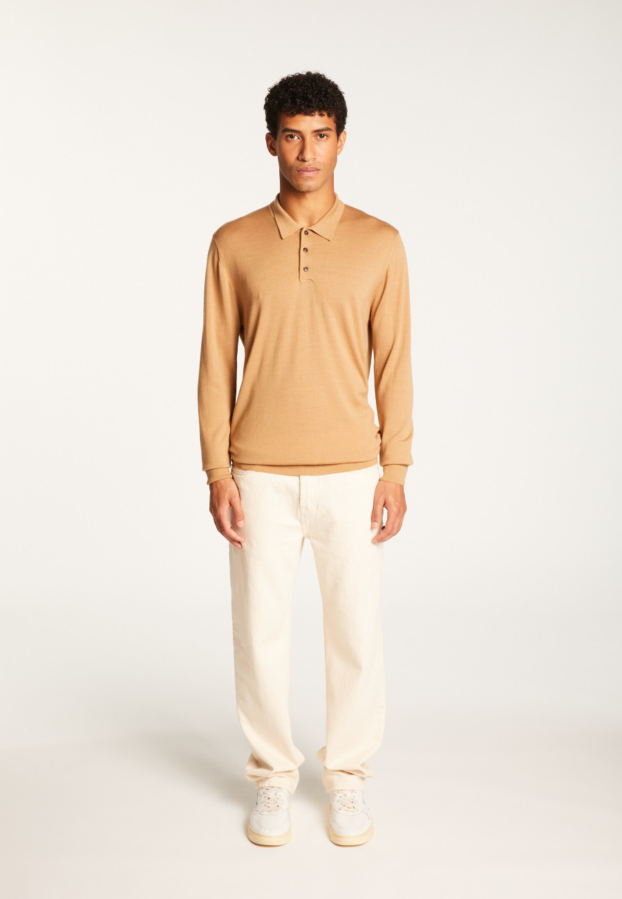Merino Wool Polo Neck Sweater - Eni