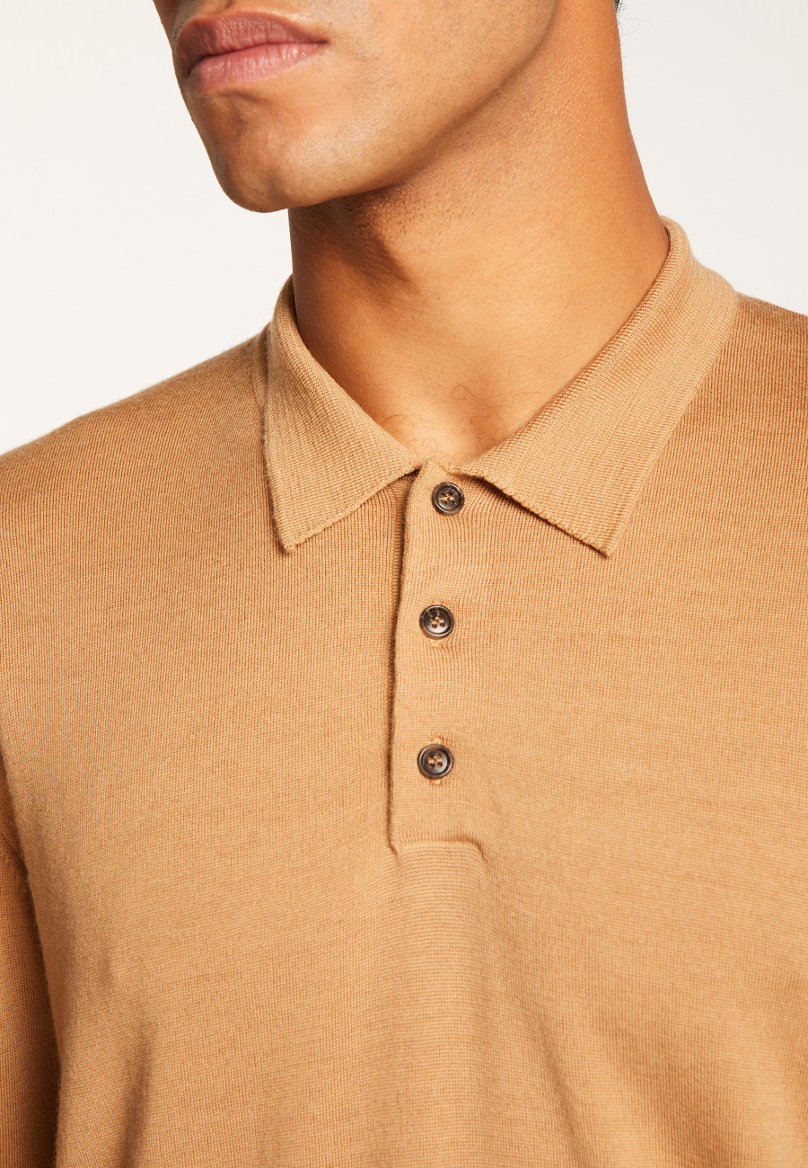 Merino Wool Polo Neck Sweater - Eni