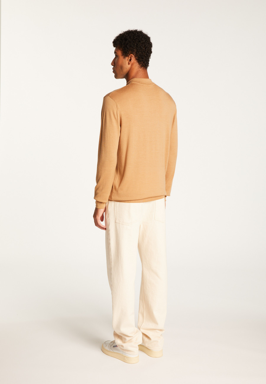 Merino Wool Polo Neck Sweater - Eni