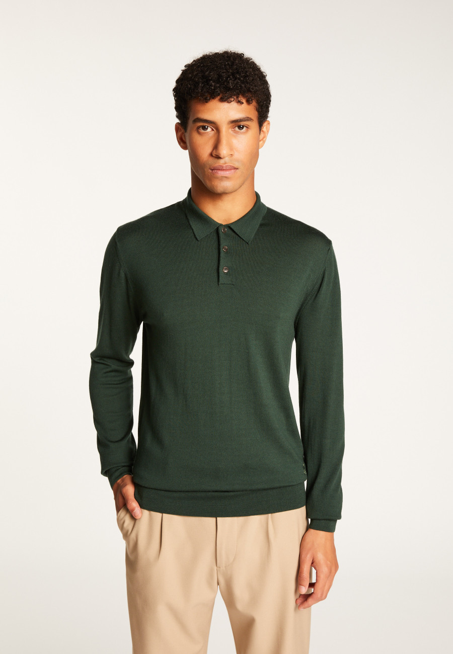 Merino Wool Polo Neck Sweater - Eni