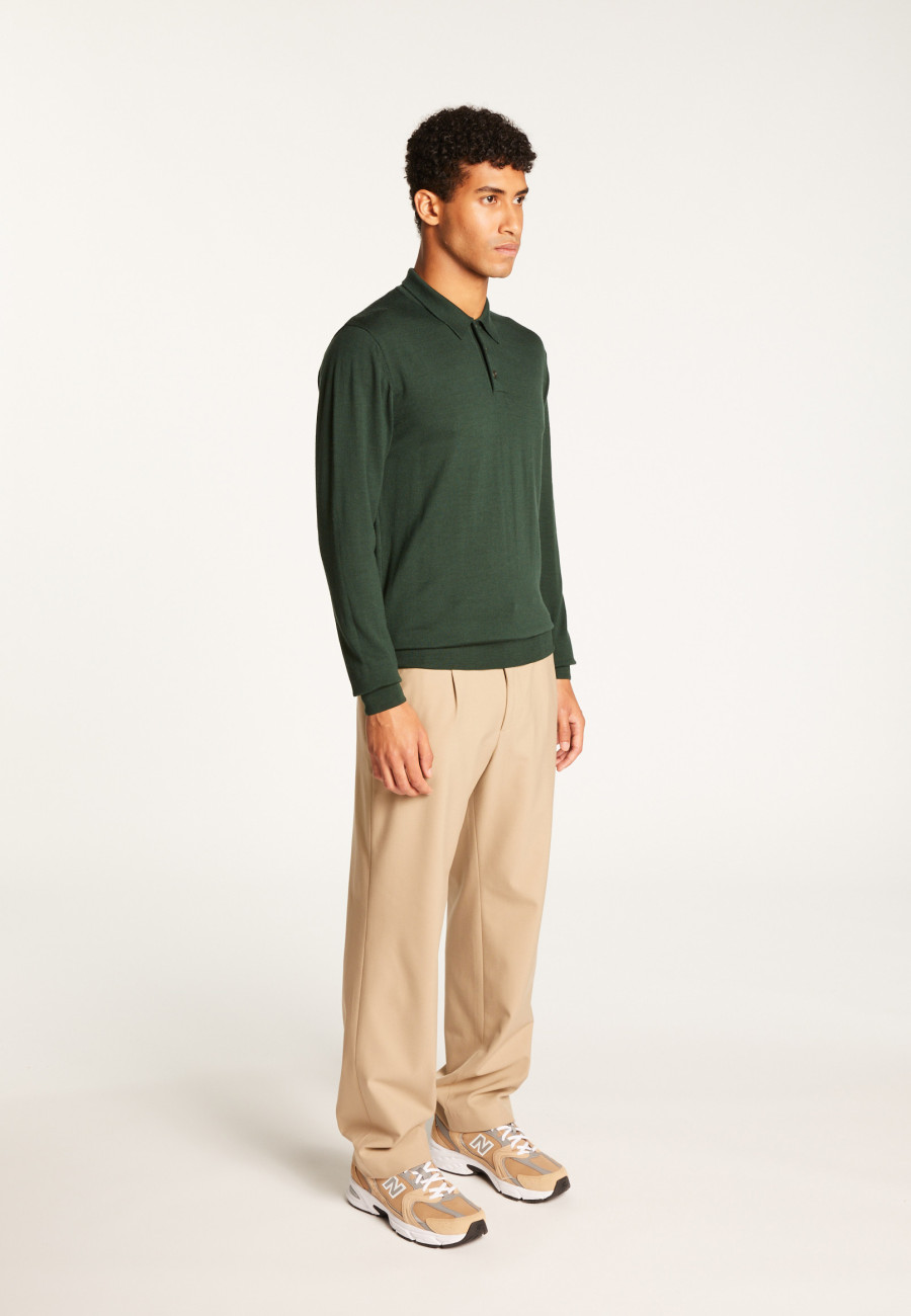 Merino Wool Polo Neck Sweater - Eni
