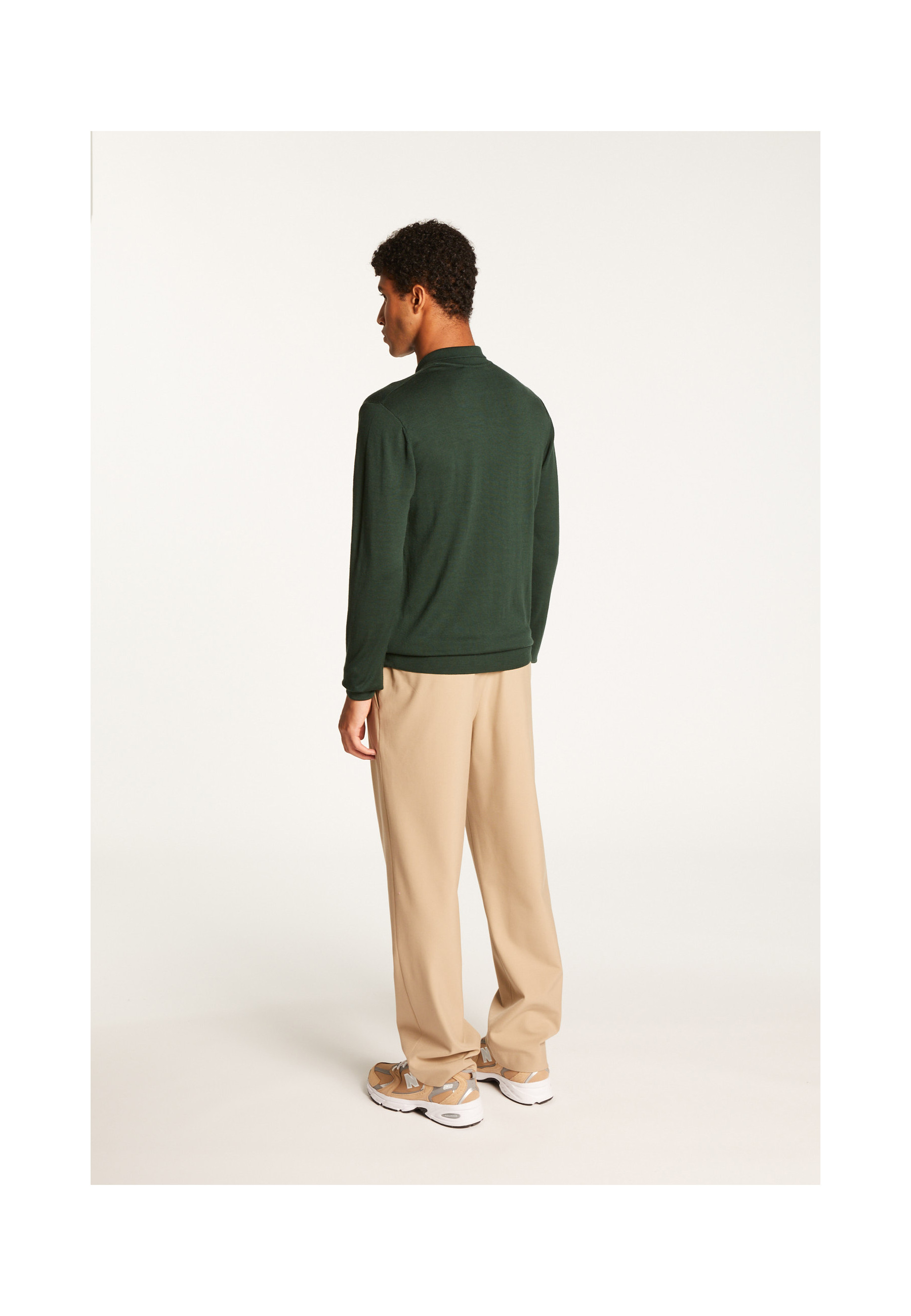 Pull col polo en laine mérinos - Eni