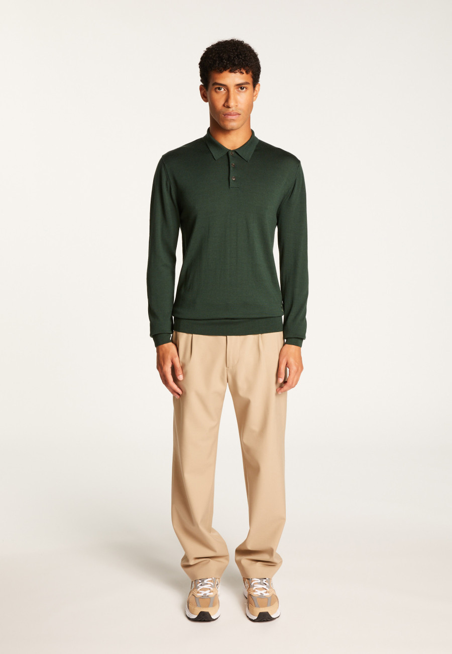 Merino Wool Polo Neck Sweater - Eni