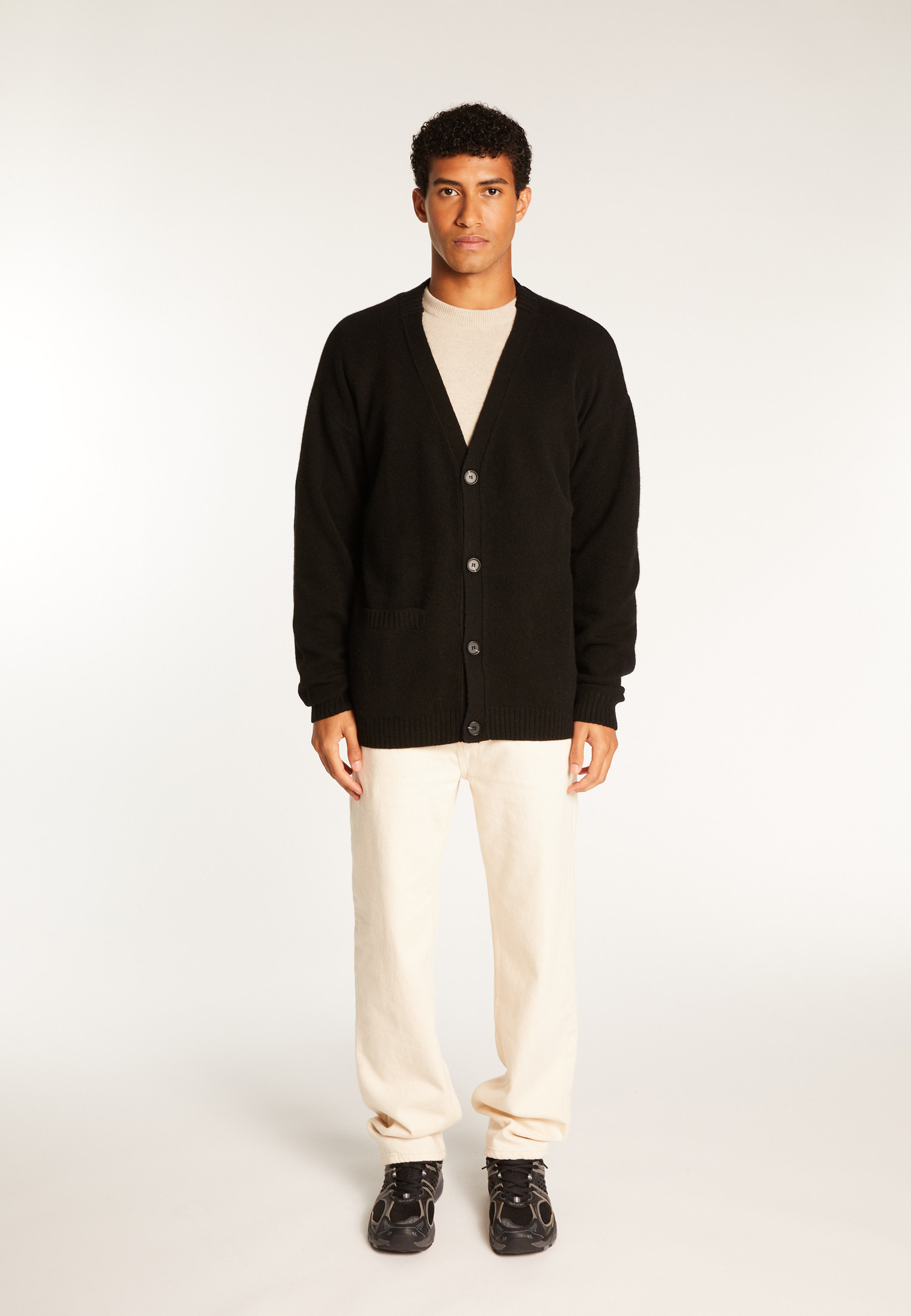 Gilet boutonné en cachemire mélangé - Titouan