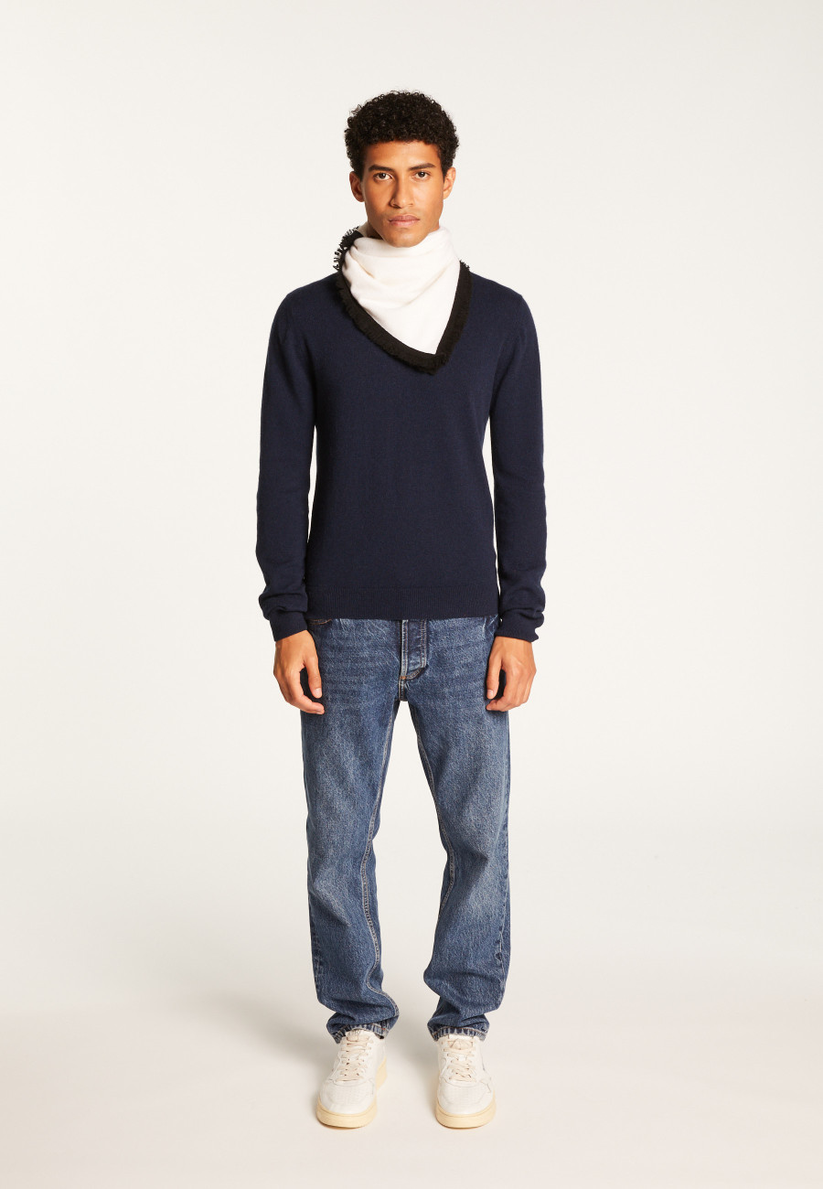 Cachecol unissex de cashmere bicolor - Louisa