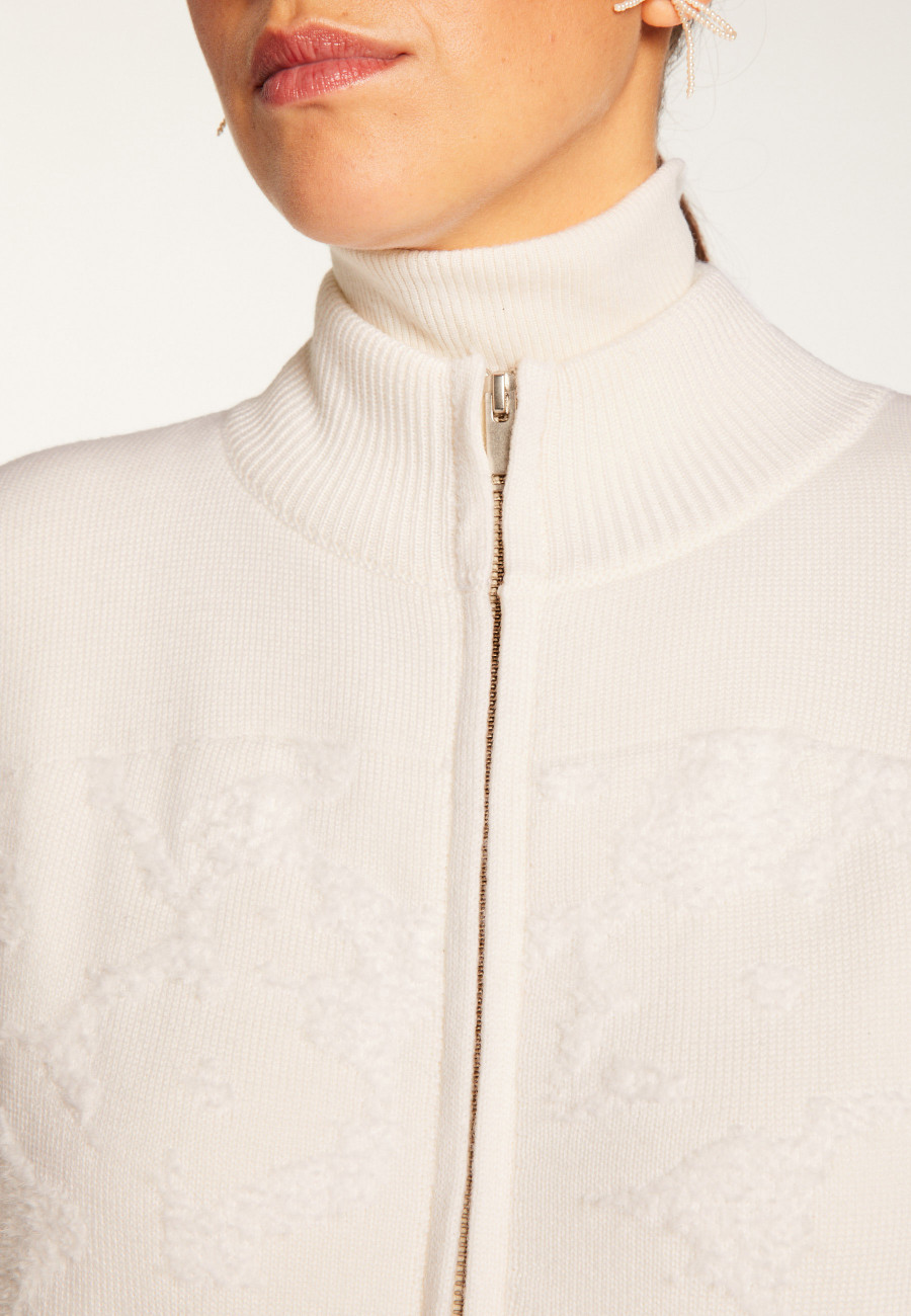 Jaqueta de lã sem mangas com zíper - Ruth