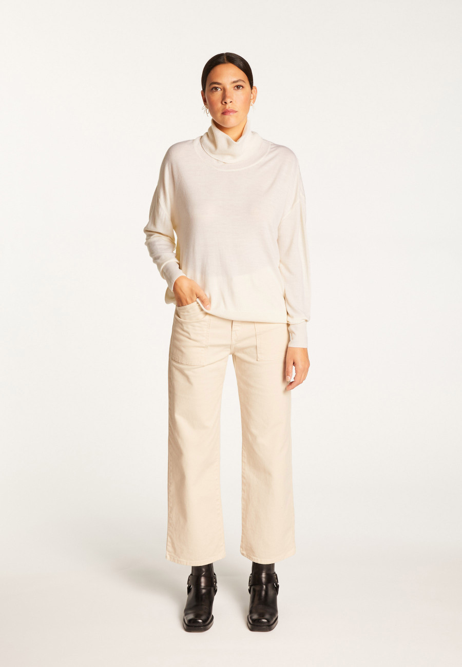 Suéter de gola alta em lã merino - Alisa