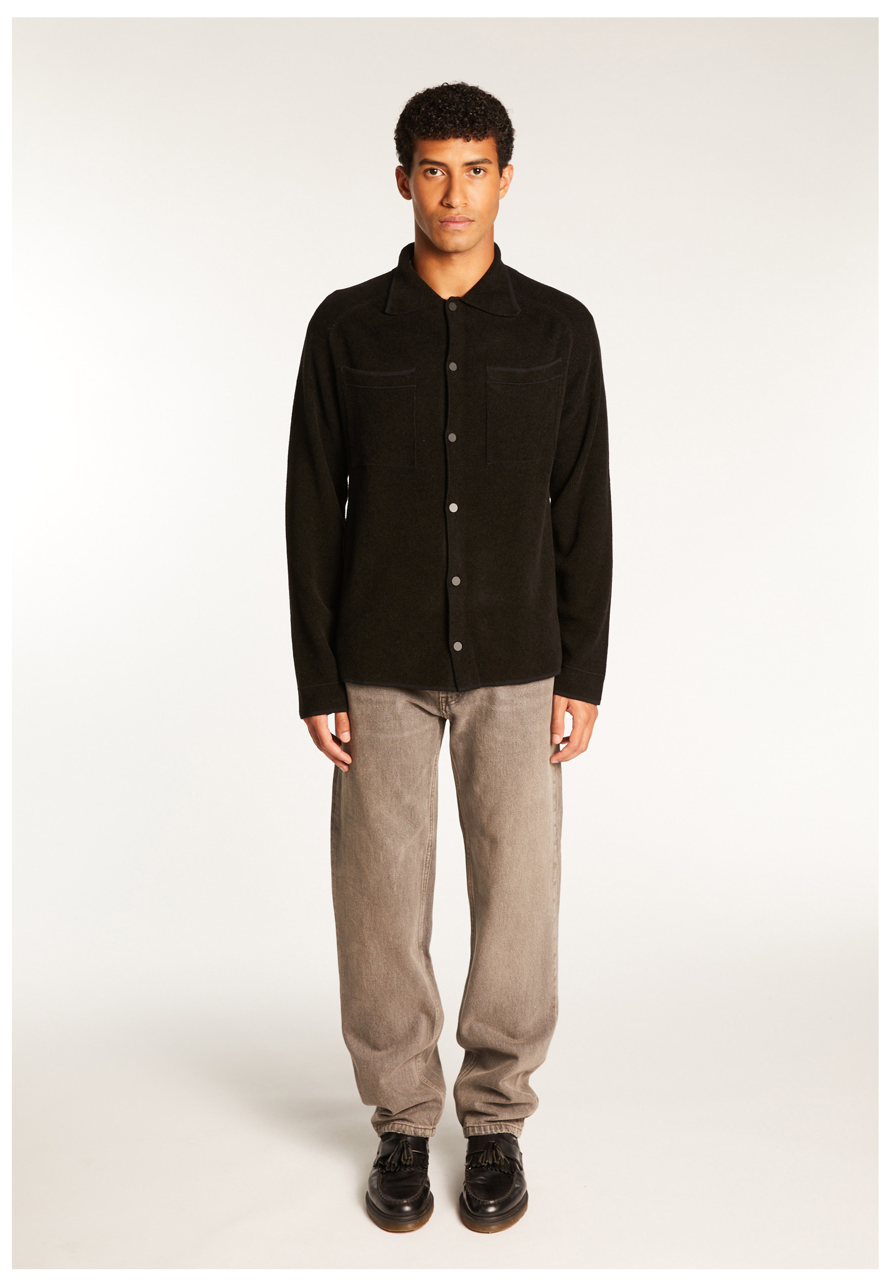 Unisex velvet wool overshirt - Timeo