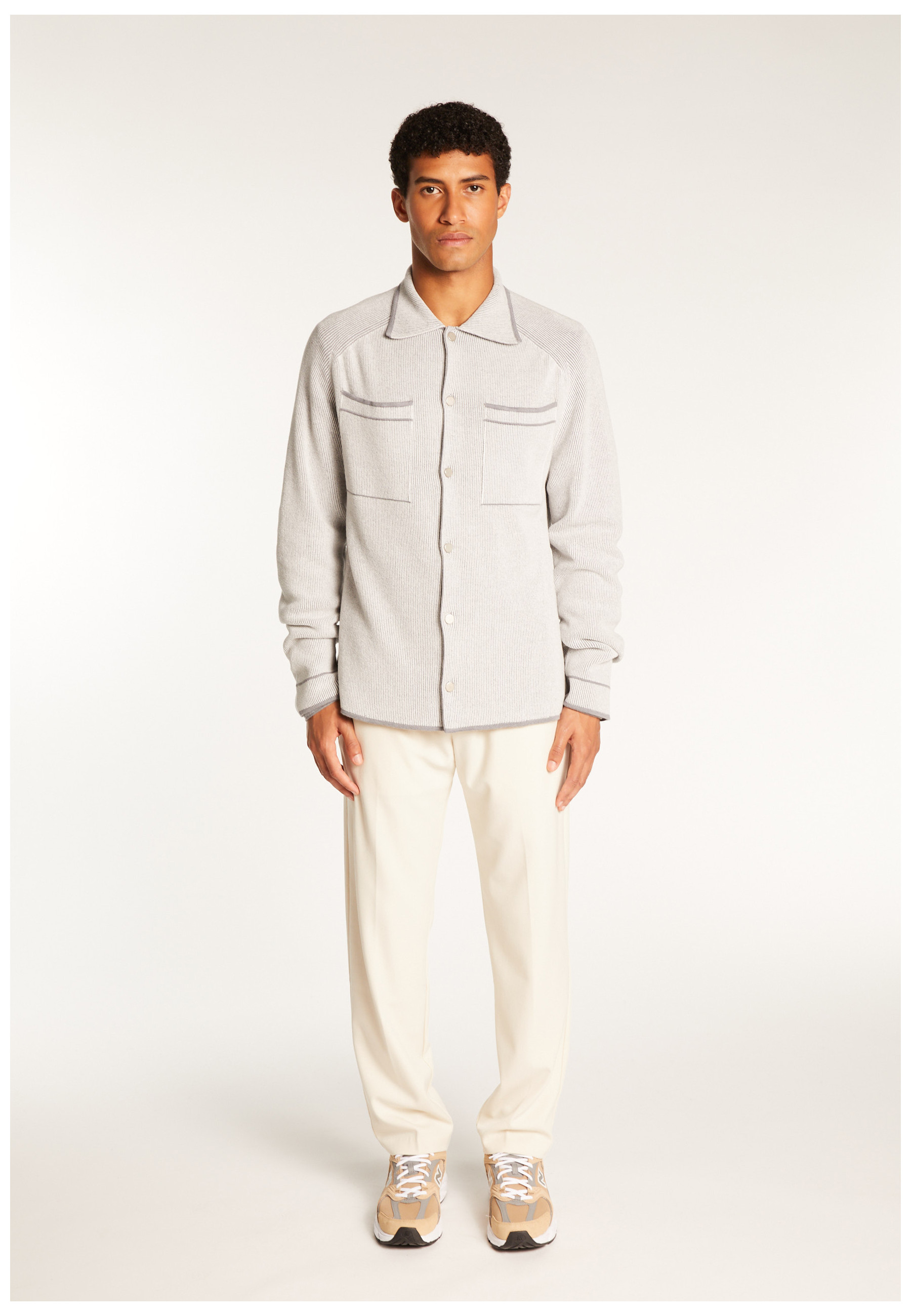 Unisex velvet wool overshirt - Timeo